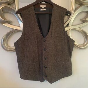 Merona Men’s Brown Tweed Vest | Large